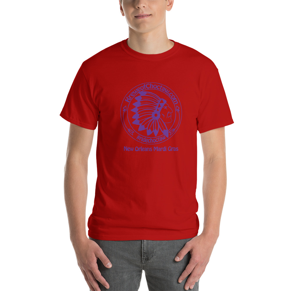 Short Sleeve T-Shirt – Purple Logo | Krewe of Choctaw